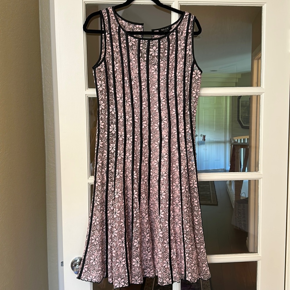 Pink Floral Lace Dress